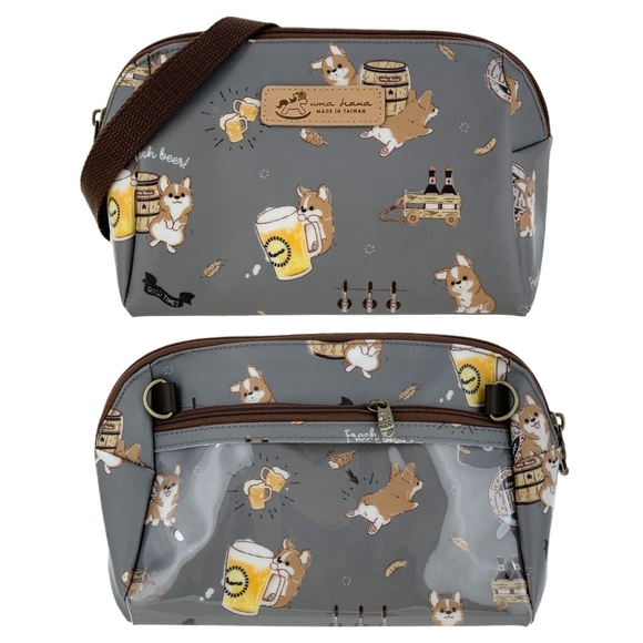 Uma Hana Handbags - Waterproof Beer Corgi Crossbody Shoulder Phone Purse